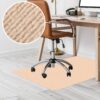 Bürostuhlunterlage Bodenschutzmatte Teppich Schreibtischstuhl Unterlage selbsthaftend NEMESIS Creme