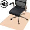 Bürostuhlunterlage Bodenschutzmatte Teppich Schreibtischstuhl Unterlage selbsthaftend NEMESIS Creme