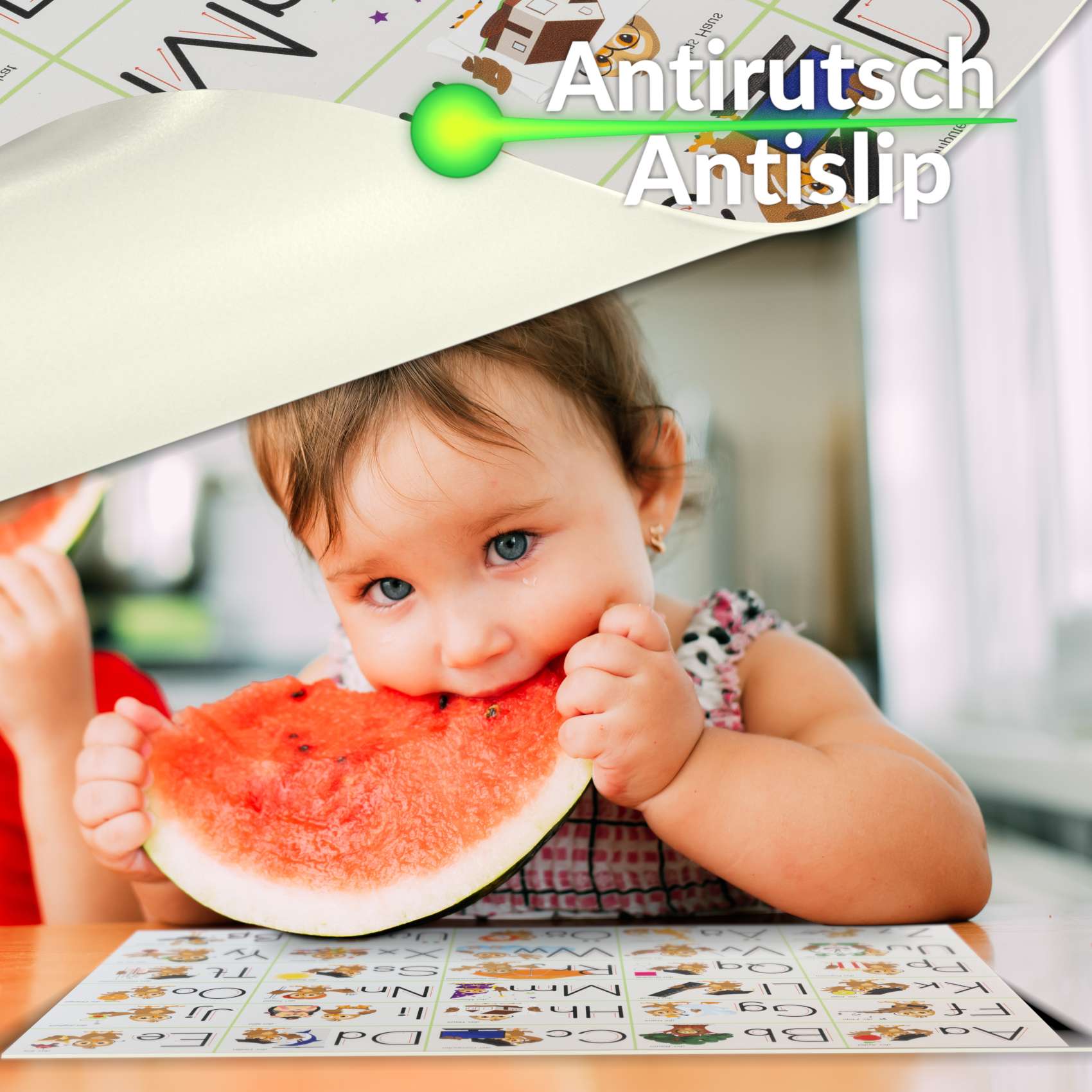 Qualitäts-Tischsets aus PVC – Robust und Pflegeleicht | Alphabet 35x50cm