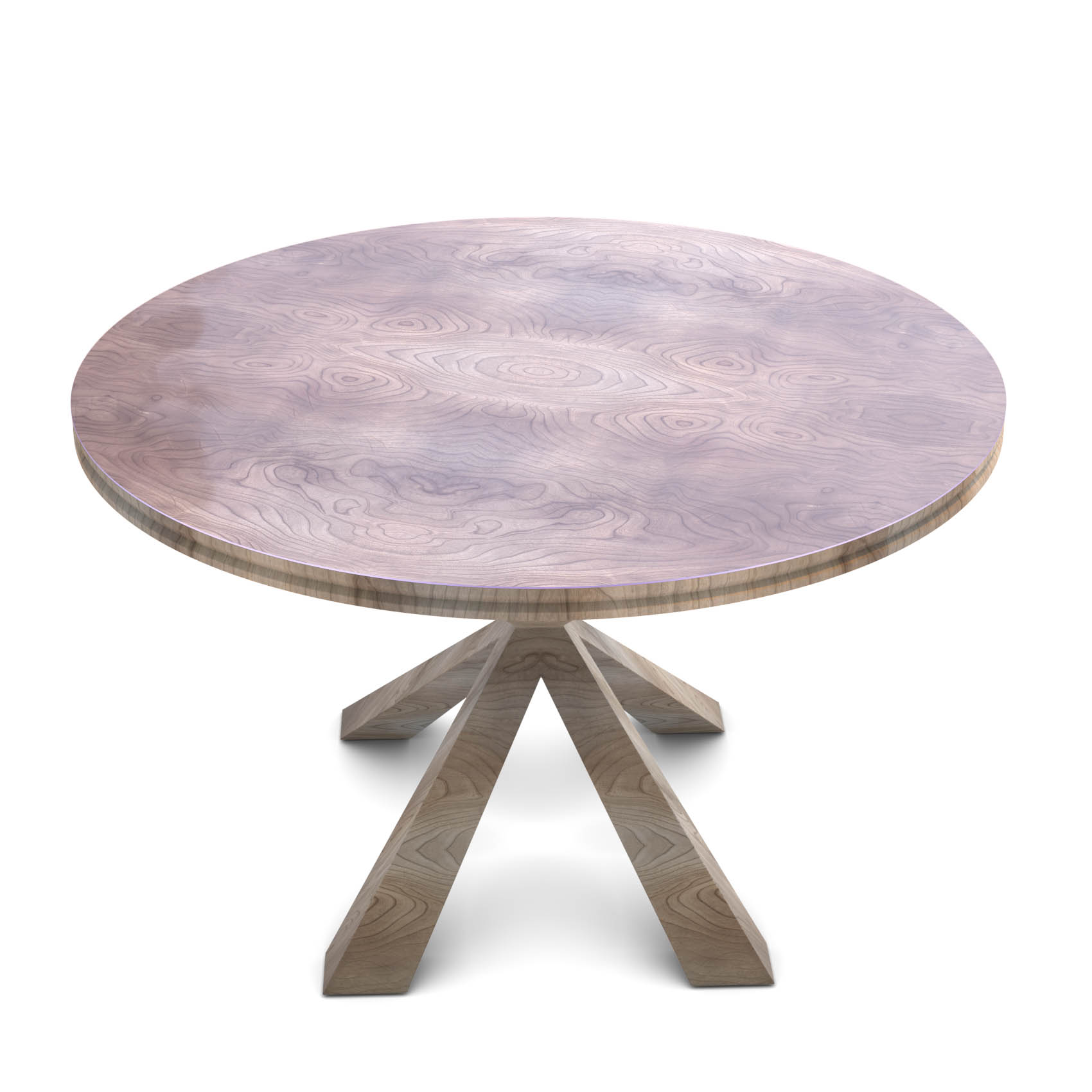 TA2MM_Rund_20 Tischfolie Tischschutz PVC Helltransparent Tischdecke 2mm Rund Kante abgeschrägt V-Kante 45°