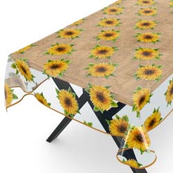 Durchsichtige Tischdecke Motiv