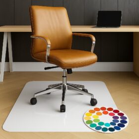 Bodenschutzmatte Bürostuhlunterlage nach Maß mit Farbe Volltondruck