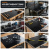 Werkbankauflage nach Maß Werkbank Schutzauflage PVC Schwarz 3mm