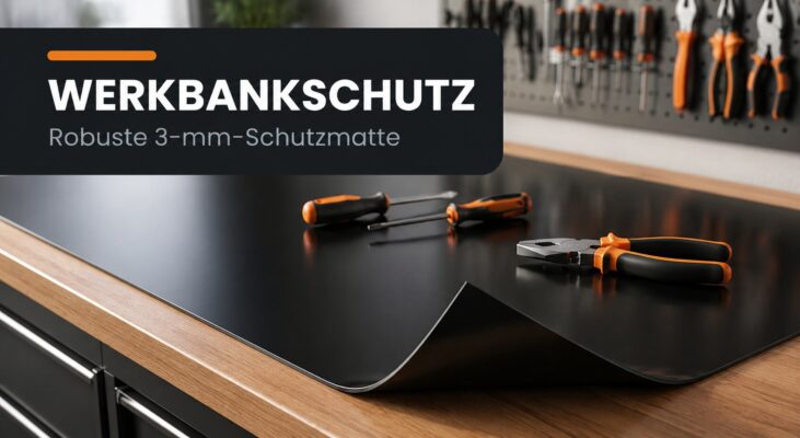 Werkbankauflage in Schwarz nach Maß – Der optimale Schutz für Ihre Werkbank
